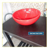 Bacha De Apoyo Apoyar De Losa Para Baño Rojo Negro Blanco 1