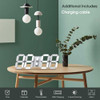 Edup Home - Reloj Despertador De Pared 3d Y Luz Led Blanca C 2