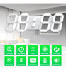 Edup Home - Reloj Despertador De Pared 3d Y Luz Led Blanca C 4