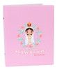 Álbum De Fotos 20x25 Batismo Rosa Batizado Bebê Infantil 0