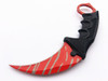 Juego De Hoja Fija Roja Karambit Csgo Cs Go Supervivencia De 1