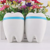 2pcs Super Kawaii Squeeze Estiramiento Dientes Blando Pan Le 2