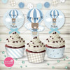 Kit Imprimible Osito Viajero Baby Shower Cumpleaños 2
