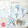 Kit Imprimible Osito Viajero Baby Shower Cumpleaños 3
