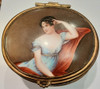 Antigua Caja Bronce Pintura Dama Mujer Porcelana Esmaltada 1 Antigua Caja Bronce Pintura Dama Mujer Porcelana Esmaltada 1