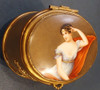 Antigua Caja Bronce Pintura Dama Mujer Porcelana Esmaltada 5 Antigua Caja Bronce Pintura Dama Mujer Porcelana Esmaltada 5