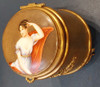 Antigua Caja Bronce Pintura Dama Mujer Porcelana Esmaltada 6 Antigua Caja Bronce Pintura Dama Mujer Porcelana Esmaltada 6
