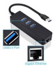 Hub 3 Puertos 3.0 + Adaptador De Red Usb 2.0 A Ethernet Rj45 2