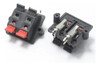 Bornera Para Bafle Rectangular Cable Pelado 4 Pines 2x2p 1