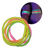 24 Pulseras Flúo De Goma Brilla Con Luz Uv Cotillon Carioca 0