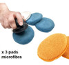 Kit Aplicador Microfibras Circulares X  3 + Soporte Agarre 1