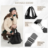 Bolso De Gimnasio Negro Pequeño Nylon Resistente Al Agua 5