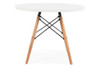 Juego Comedor Eames Mesa Redonda 120cm + 4 Sillas Apoyabrazo 1