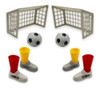 Juego De Mesa Mini Fútbol Penales Arcos Botines Pelotas 0