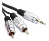 Cable Mini Plug Stereo A 2xrca 1.8m Gold Puresonic 0