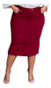 Saia Evangélica Plus Size Midi Basica Com Elastano 46 Ao 60 4