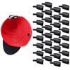32 Ganchos Adhesivos Para Colgar Gorros Y Sombreros - Negro 0