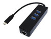 Cabo Adaptador Usb-c 3.1 Type-c Para Hub 3 Portas Usb 3.0 0