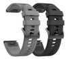 Mallas Fenix 5x Band 26mm Fenix 6x Pro /fenix 3 Gris + Negra 0
