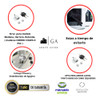 Tranca Para Puertas Seguridad Corrediza Blanca Premium!!!! 1
