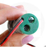 Mini Amperimetro Digital 29mm 100aca Circular Verde Baw 2