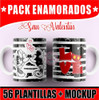 56 Plantillas Tazas Enamorados San Valentin Sublimar Mockup 1