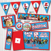 Kit Imprimible Personalizado Roblox Candy Deco Invitacion 1
