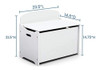 Caja De Juguetes Delta Children Mysize Deluxe, Bianca White 4