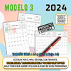 Kit Imprimible Plantilla Almanaque Modelo 3 Editable Vector 0