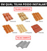 Kit Estrutura Suporte 05 Placas Painel Solar Telha Colonial 5