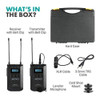Movo Wmx-20 Sistema De Micrófono Lavalier Inalámbrico Uhf De 1 Movo Wmx-20 Sistema De Micrófono Lavalier Inalámbrico Uhf De 1