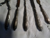 Antiguo Juego De Utensilios De Manicura De Plata 800 Sellada 6