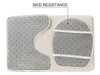 My Daily - Juego De 3 Alfombras De Bao (3 Piezas), Diseo De 3