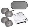 Kit 6 Cortinas Parasol Auto Parabrisa Plegable Trasera 0