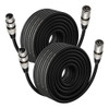 Ebxya Xlr Cable 50 Ft 2 Pack, Cable Dmx Equilibrado Micrófon 0