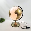 Globo Decorativo Com Luz 127v Dourado 38x25cm 3