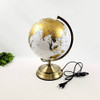 Globo Decorativo Com Luz 127v Dourado 38x25cm 4