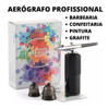 Aerógrafo E Mini Compressor Kit 2 Recipientes S/ Fio Bivolt! 2