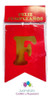 Banderin Rojo Letras Doradas Feliz Cumpleaños Cotillon Deco 0