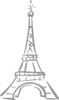 Vinilo Pegotin De Pared Torre Eiffel Varios Diseños 0