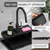 Base Escurridora Silicona Negra Para Cocina Jabon Esponja 5