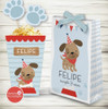 Kit Imprimible Perrito Celeste Invitación Cumpleaños 7