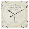 Deco 79 Reloj De Pared Analógico Redondo De Metal Vintage,. 3