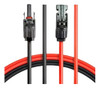 Cabo Solar 6mm 5m Preto + 5m Vermelho Com Conector Mc4 Solar 5