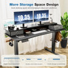 Sweetcrispy Escritorio Eléctrico De Pie Con Doble Cajón - 63 2
