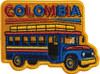 Vagabond Heart Colombia Iron On Travel Patch 0