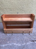 Repisa Porta Llaves Con Estantes En Madera Reciclada Natural 4