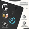Mousepad Impermeable Carga Inalámbrica 30 5x25 4cm Negro 6