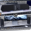 Barra Sonido Pc Senzer Cs20 Cableado Y Bluetooth 1