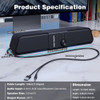 Barra Sonido Pc Senzer Cs20 Cableado Y Bluetooth 6